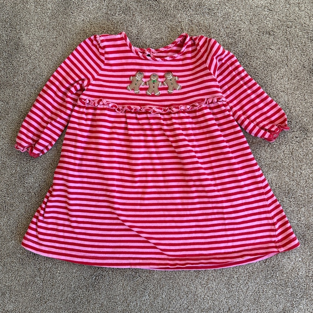 Pink Striped Baby Dress by J Khaki